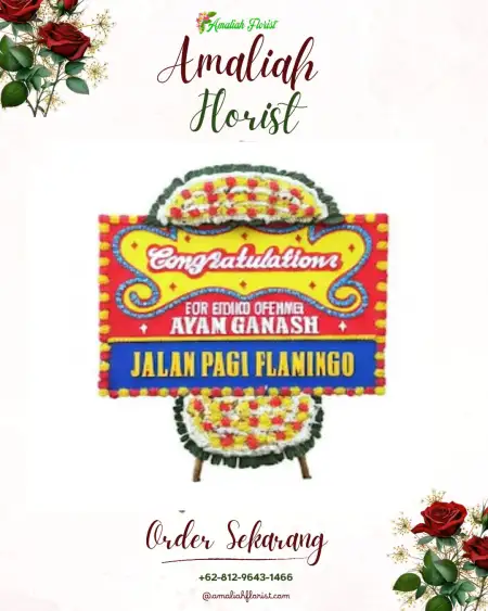 Sewa Papan Bunga Selur